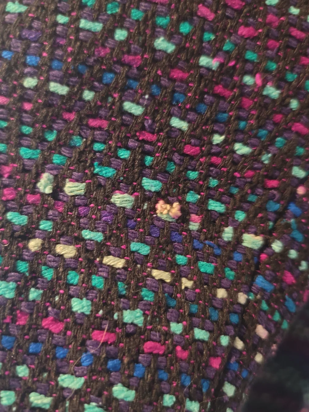 VINTAGE DONCASTER 100% Silk Tweed Blazer Jacket Multicolor Women's Size 10